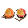 Pet Bird Food Feeding Bowl Feed Cup Hamster Drinking Water Dish Orange