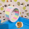 Hamster Silent Exercise Wheel Jogging Running Toy For Guinea Pig Colorful