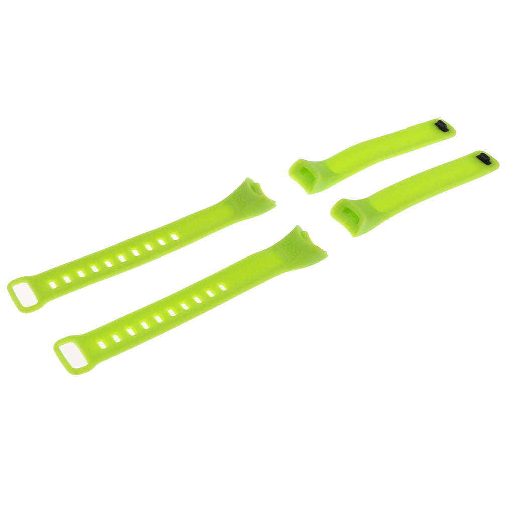 2 Pieces Replacement Wristband Strap for CB608 Smart Heart Rate Watch Green