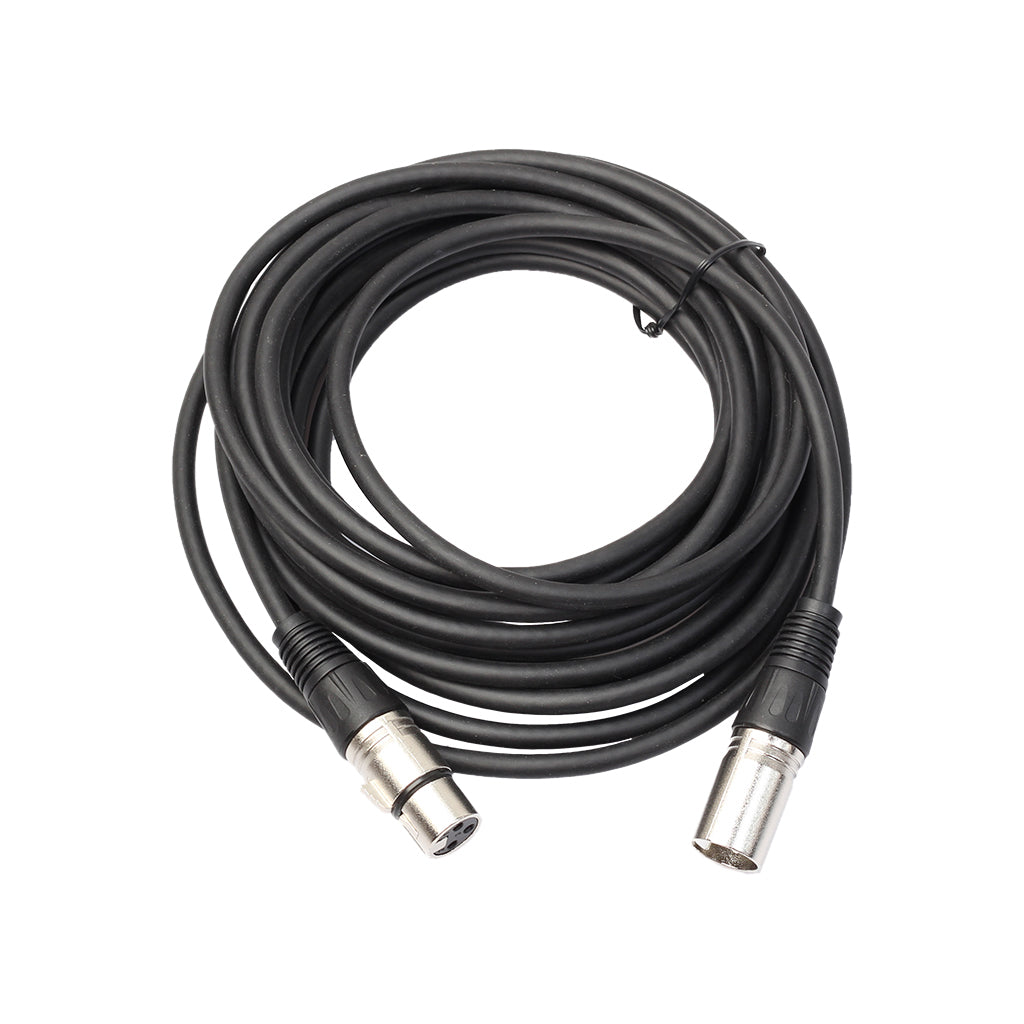 3 Pin XLR Microphone Cable Male To Female Mic Balanced Patch Lead Black 5m