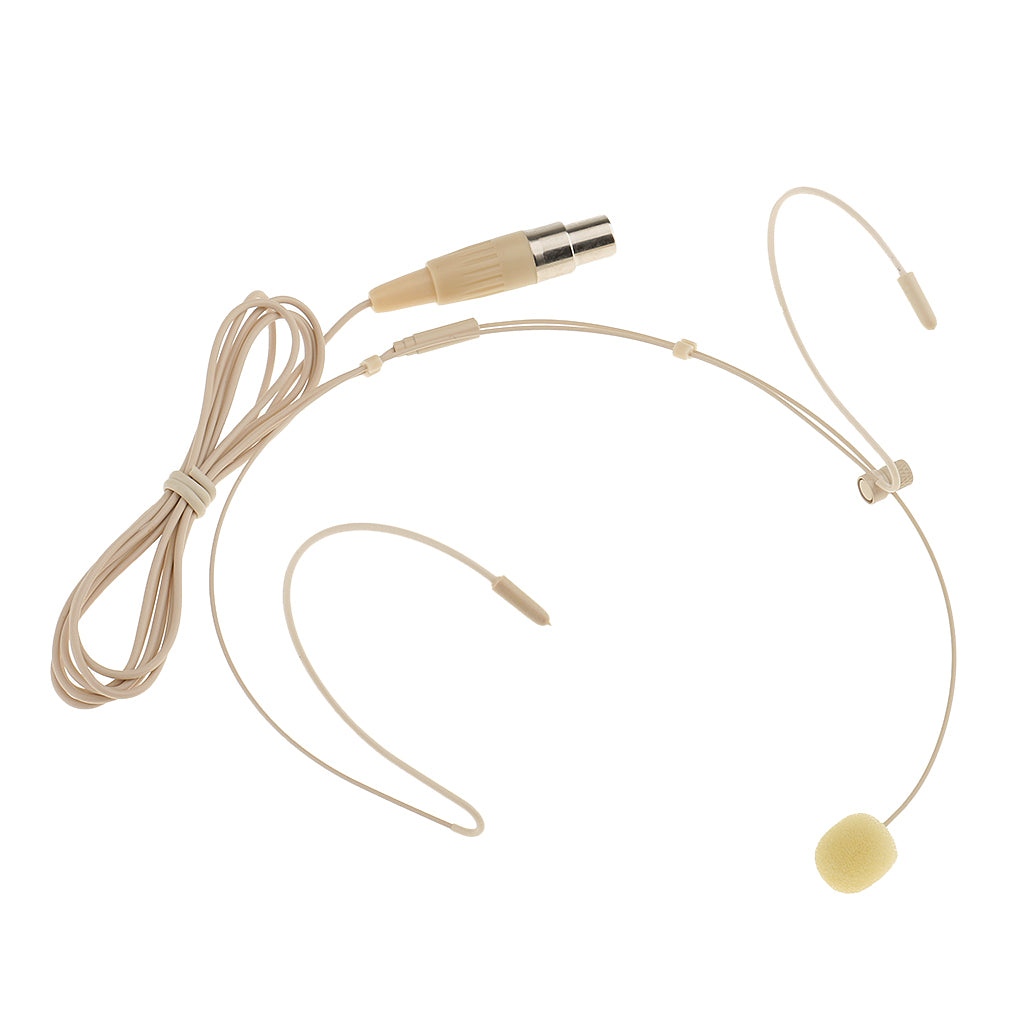 Professional Ear Hook Wired Headset / Headworn Microphone Skin Color 4Pin