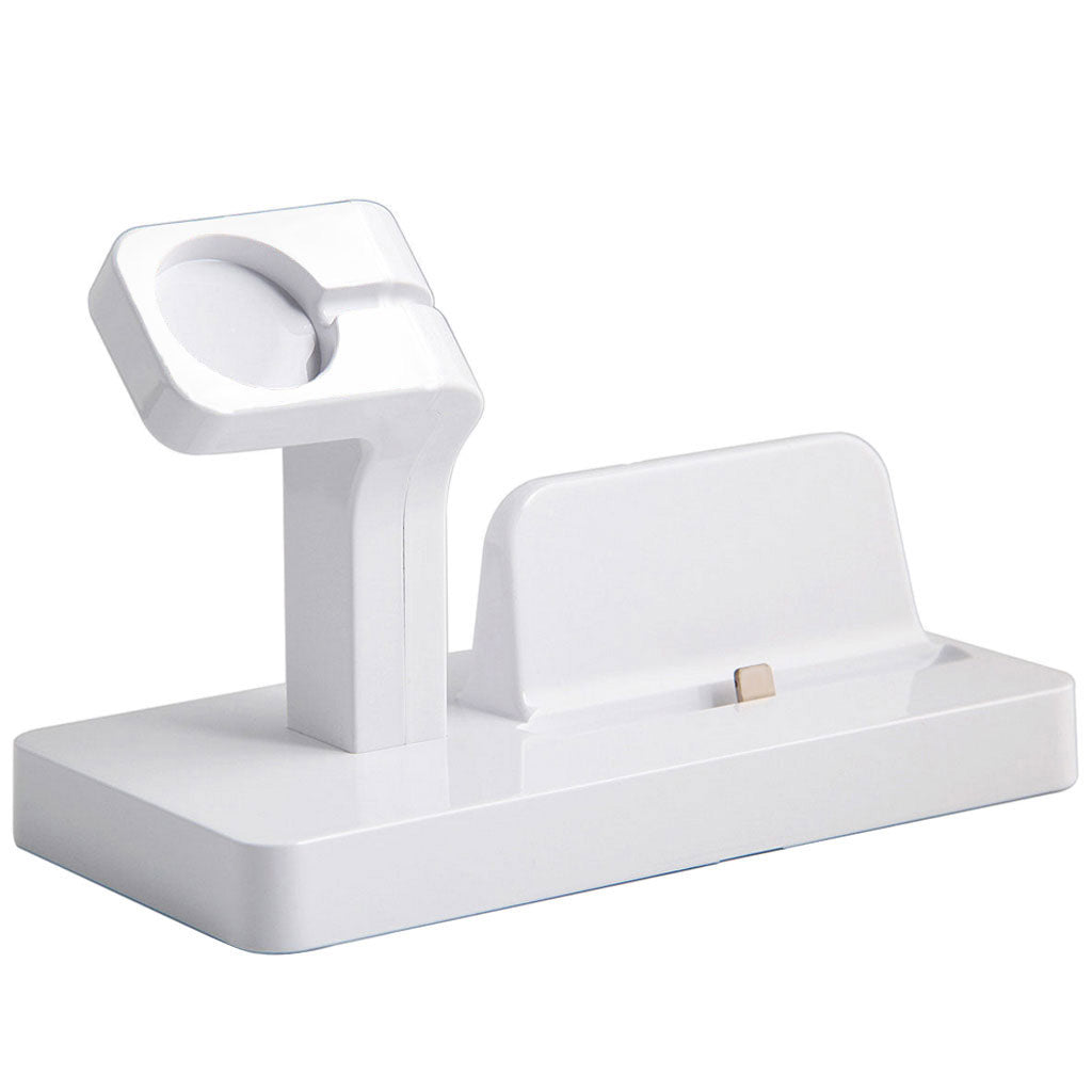 Docking Charger Station Stand Cradle For iPhone 5c 5s 6 6s Apple Watch White