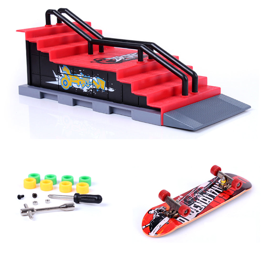 Mini Skateboard and Ramp Accessories set #F