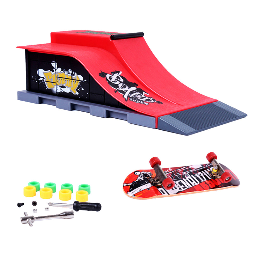 Mini Skateboard and Ramp Accessories set #E