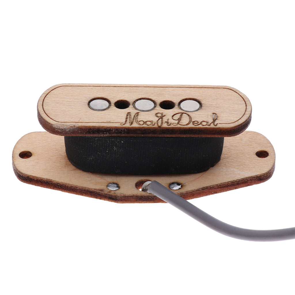 Maple Wood 3 String Cigar Box Guitar Pickup