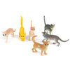 Plastic Small Cat Figures Simulation Moulds Kids Toy Colorful 12PCS