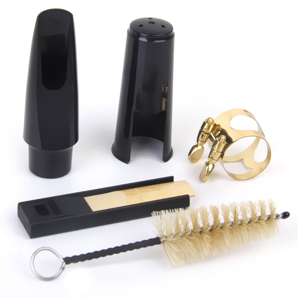 Alto Saxophone Mouthpiece + Cleaning Kit for Woodwind Instrument Parts