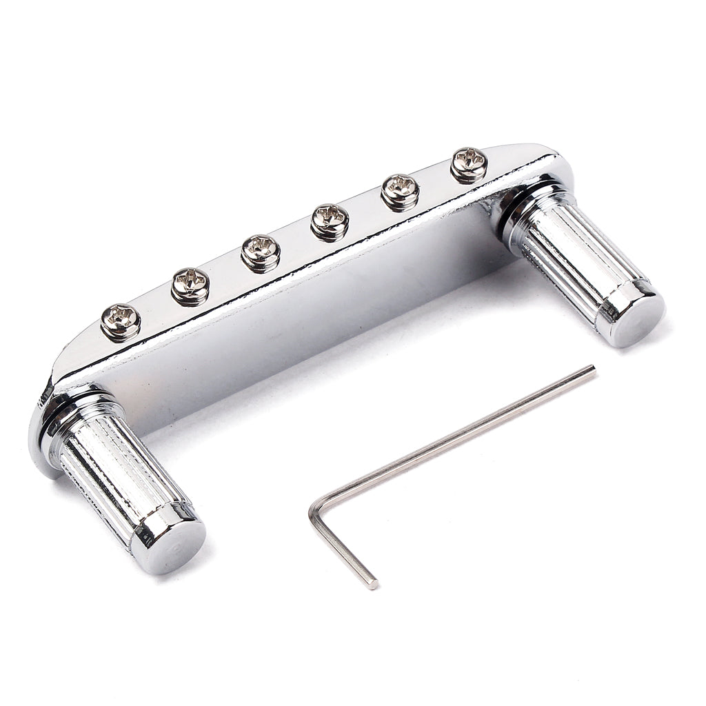 Chrome Plated Guitar Bridge Assembly