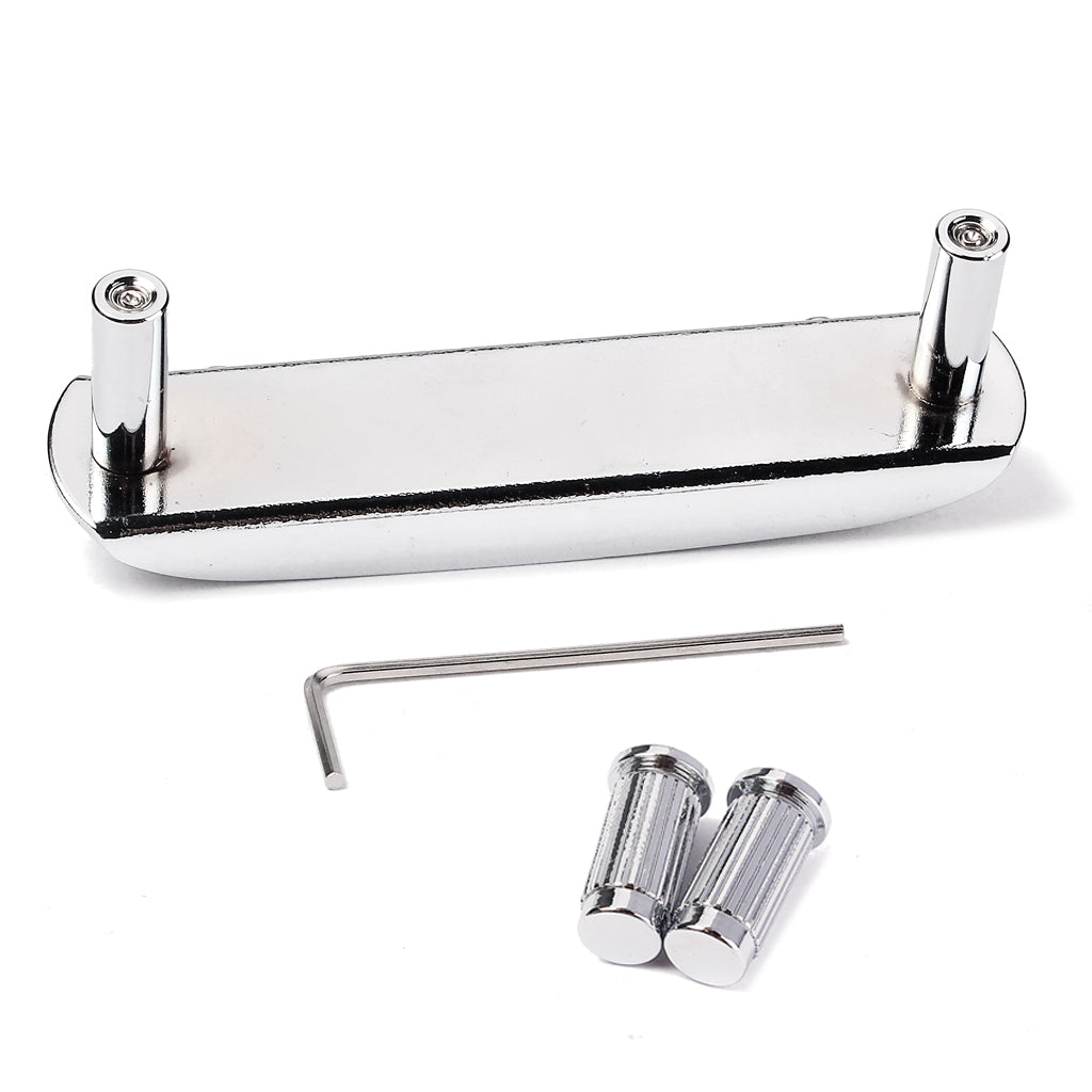 Chrome Plated Guitar Bridge Assembly