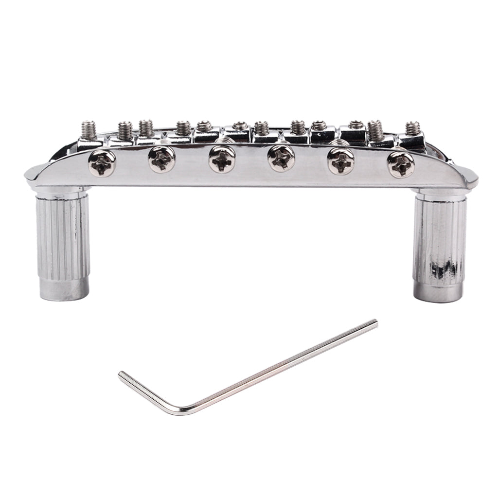 Chrome Plated Guitar Bridge Assembly