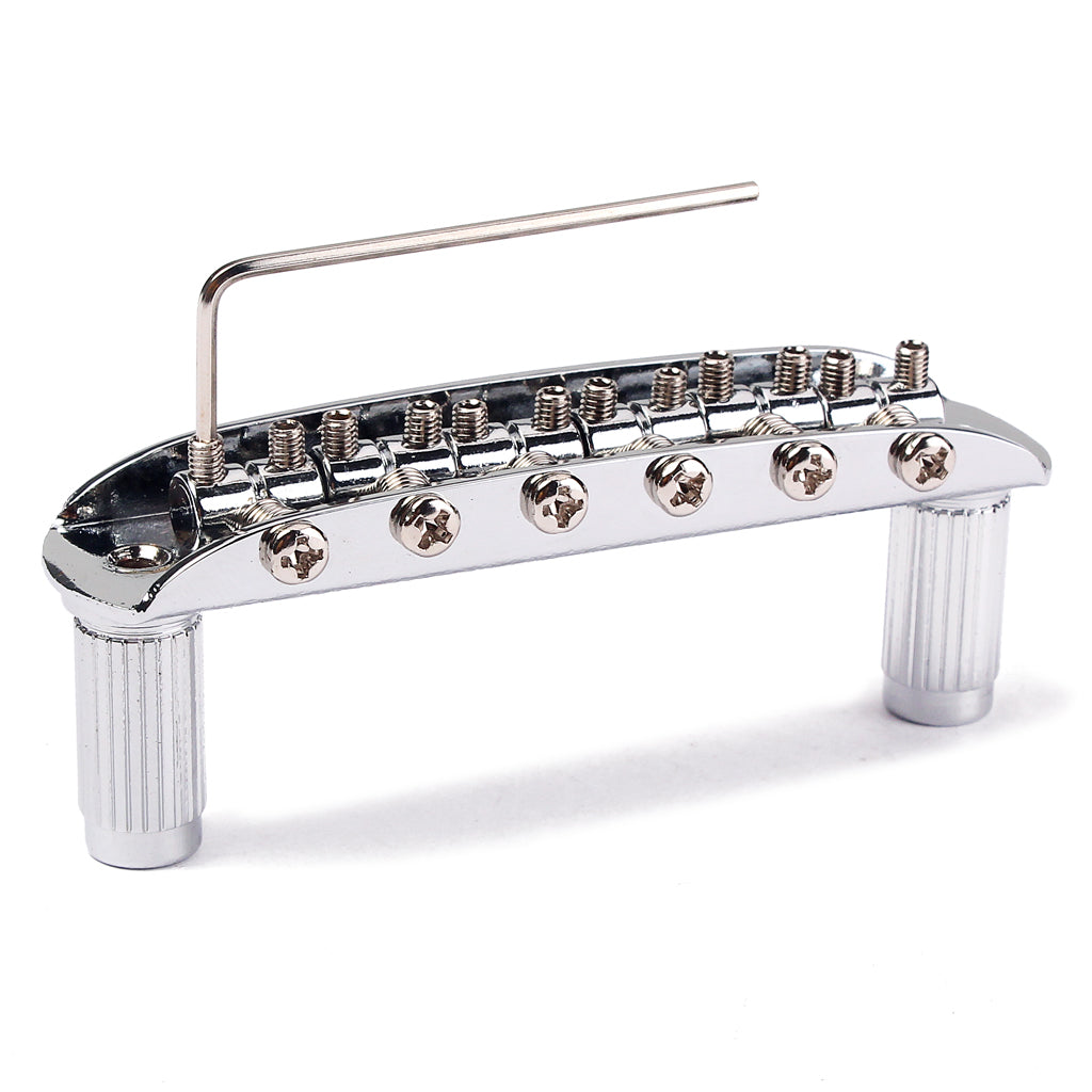 Chrome Plated Guitar Bridge Assembly