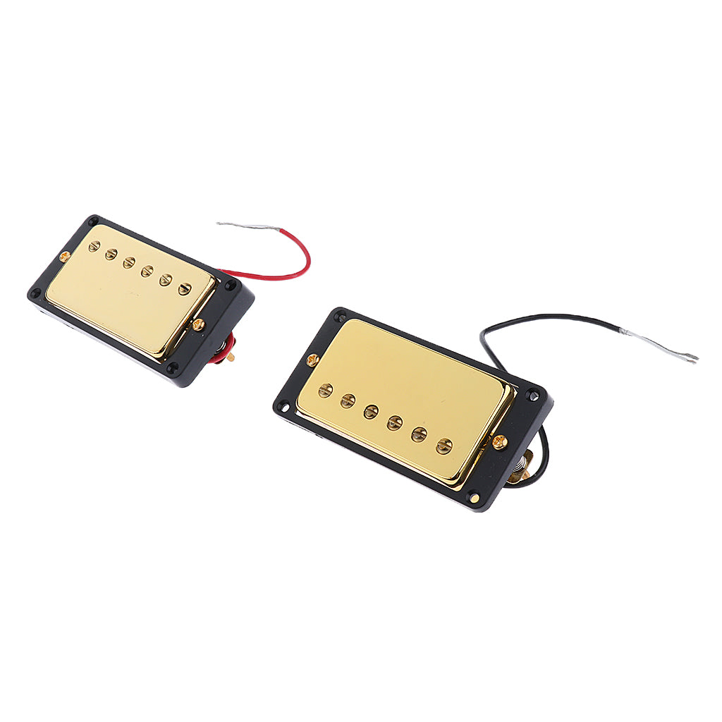 Gold Sealed Humbucker Pickup Set For Gibson Les Paul Guitar