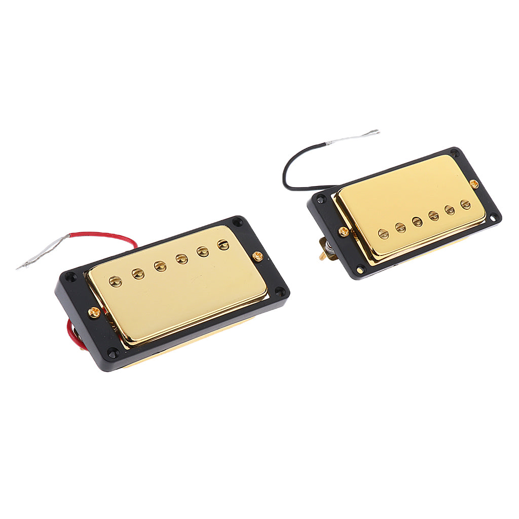 Gold Sealed Humbucker Pickup Set For Gibson Les Paul Guitar