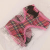 Pet Dog Puppy Plaid Mesh Adjustable Harness Clothes Size S Pink