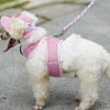 Princess Dress Design Pet Dog Mesh Harness Clothes Apparel Red Size M