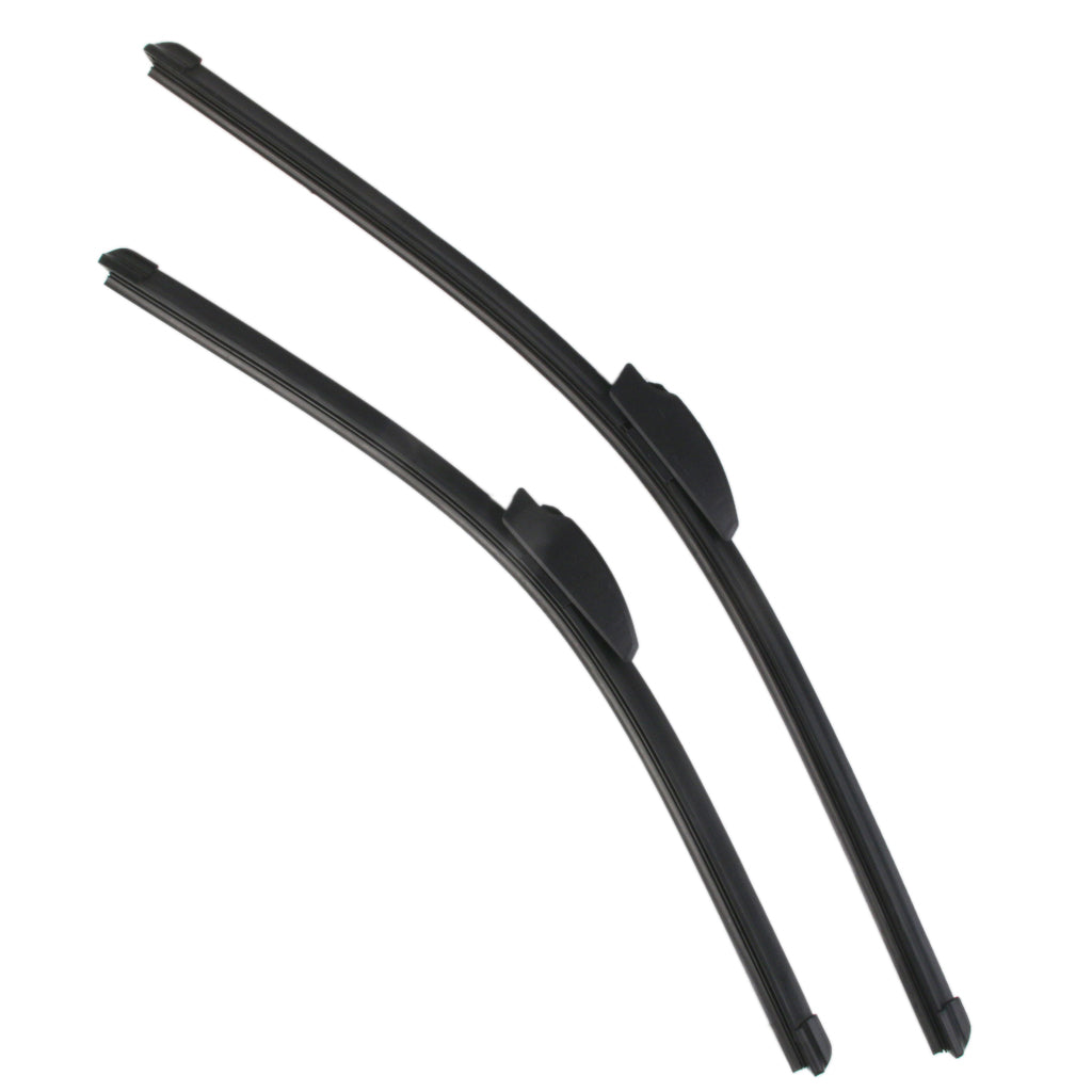 2Pcs Frameless Rubber Window Windshield Wiper Blade 20inch +24inch