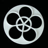 2.36 Inch Five Petal Rose Cutter For Sugarcraft And Cake Decorating White