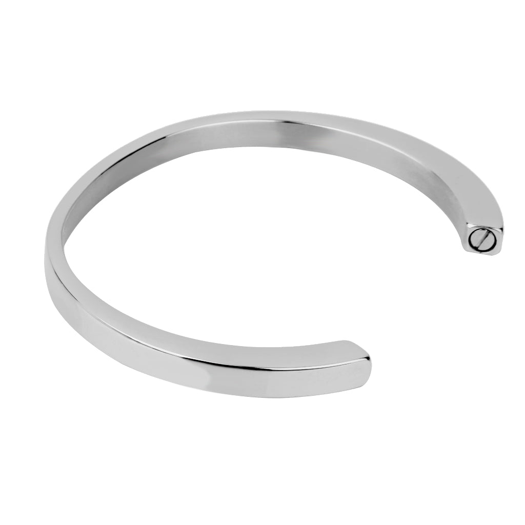 Women Stainless Steel Bracelet Cremation Ashes Urn Memorial Jewelry Silver