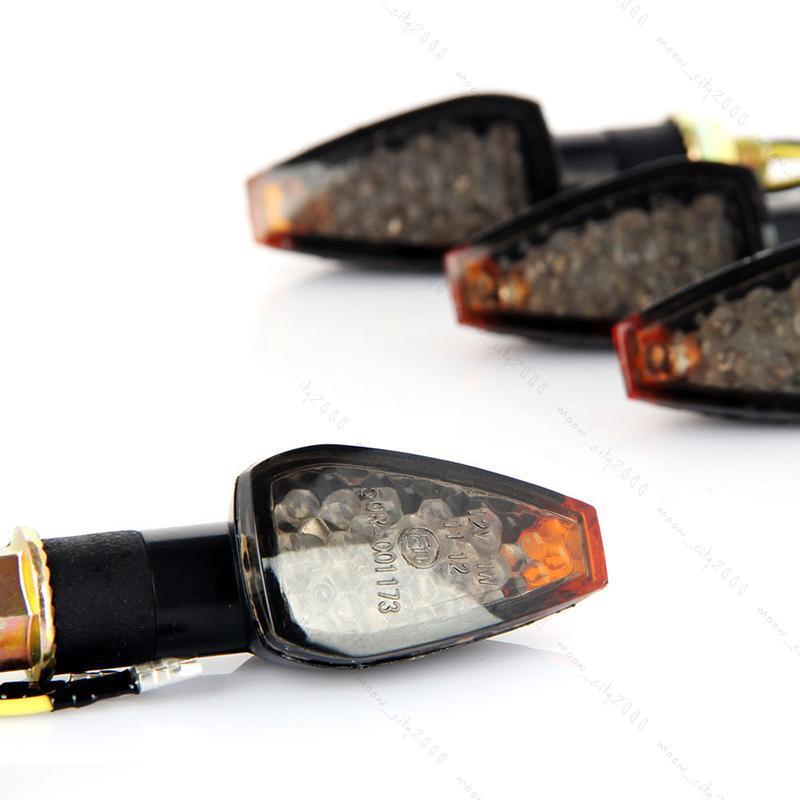 1 Pair 15 LED Motorcycle Turn Signal Motorbike LED Indicator Light