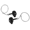 Universal Motorcycle Skeleton Head Skull Turn Signal Light Indicators Lights