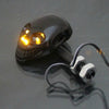 Universal Motorcycle Skeleton Head Skull Turn Signal Light Indicators Lights