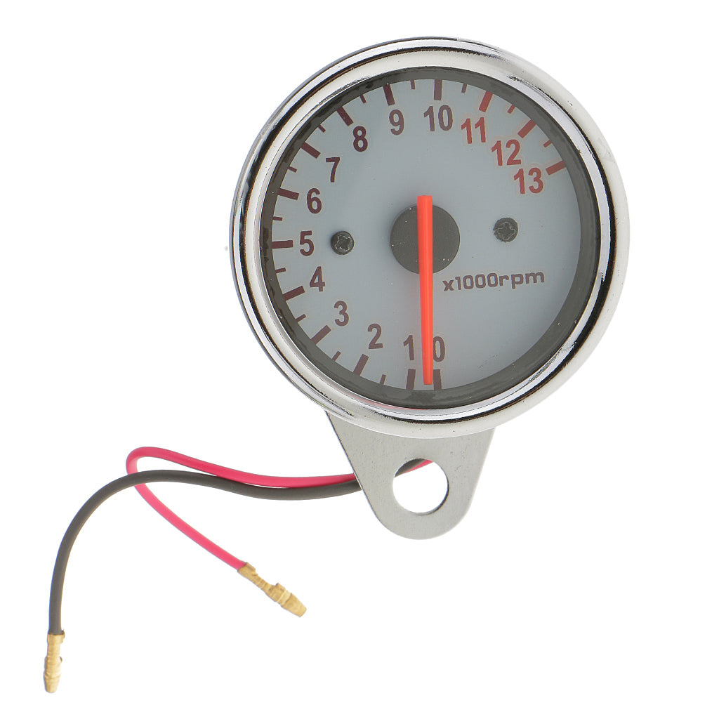 12V Universal Motorcycle 0-1300 RPM Tachometer Tacho Gauge for Yamaha