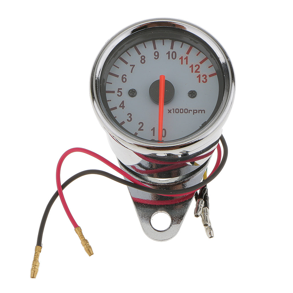 12V Universal Motorcycle 0-1300 RPM Tachometer Tacho Gauge for Yamaha