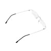 Unisex Metal Rimless Glasses Eyeglasses Frame Silver Frame Lightweight