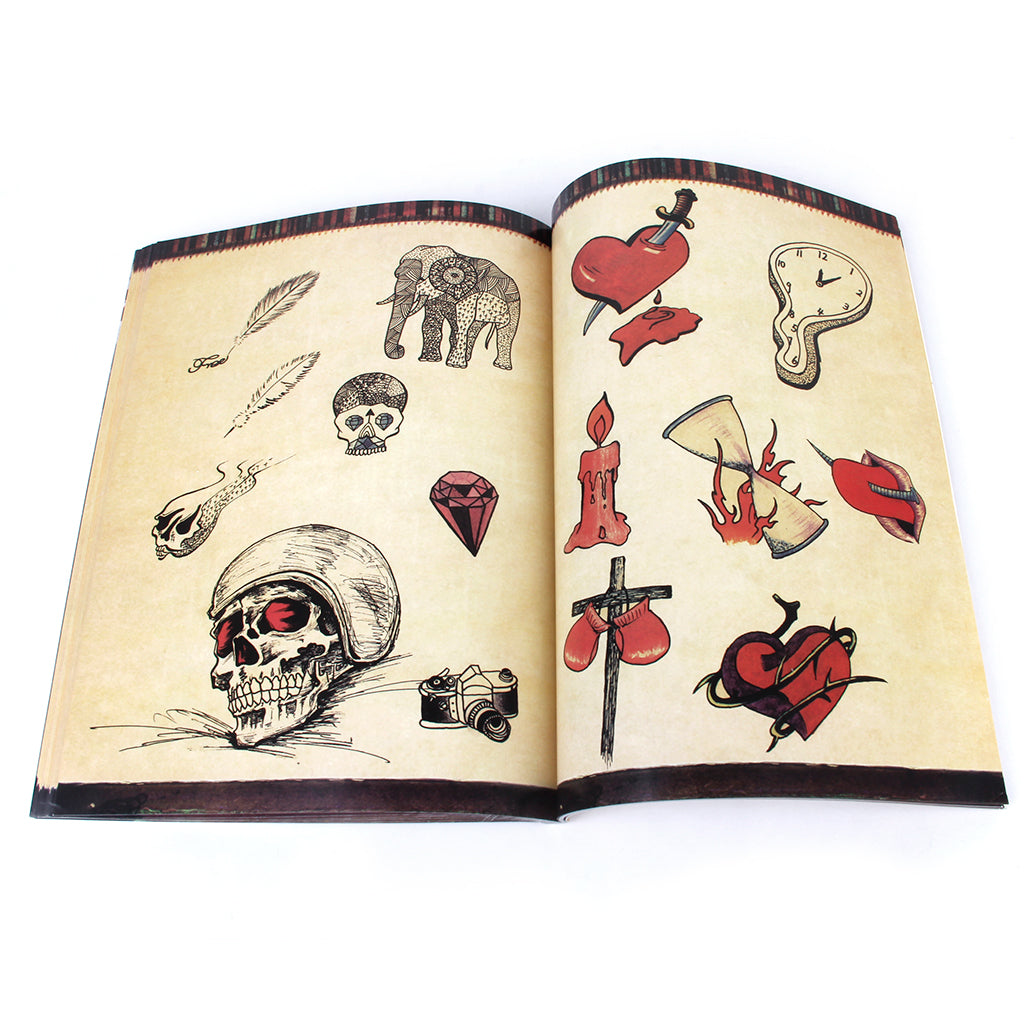 Tattoo Reference Book 108 Pages Skull Animal Girl Picture Instruction Sheet