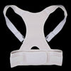 Adult Back Posture Corrector Belt Lumbar Shoulder Support Brace XL White