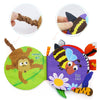 Non-Toxic Soft Cloth Book Crinkle Friction w/ rustling Sound Baby Toy Interesting Tail