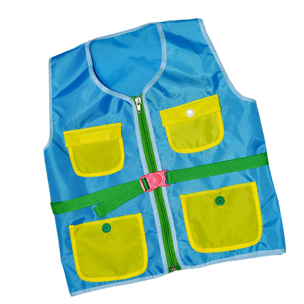 Baby Learn to Dress Vest Early Education Basic Life Skills Teaching  Blue