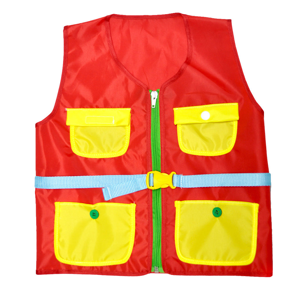 Baby Learn to Dress Vest Early Education Basic Life Skills Teaching  Red