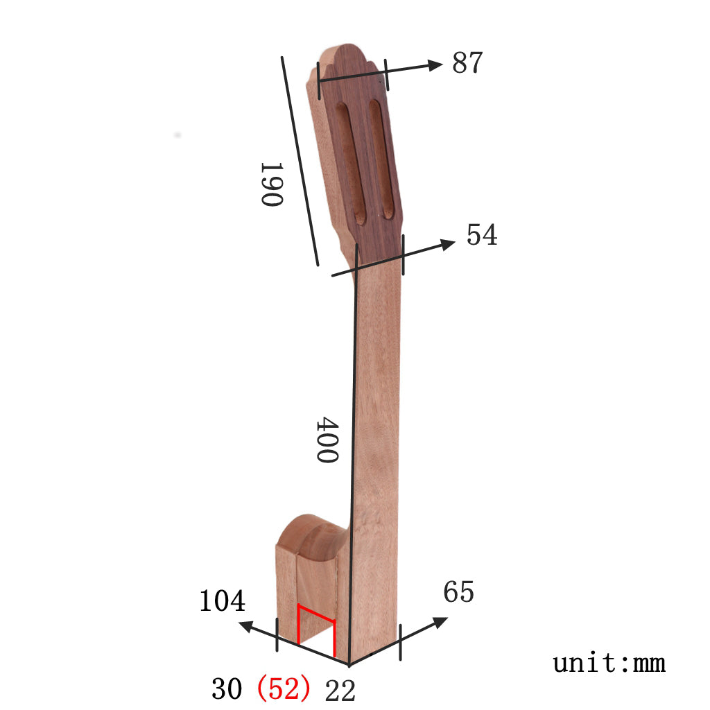 Mahogany Classical Guitar Neck Luthier DIY Parts