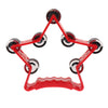 Tambourine Handbell Baby Early Educational Instrument Rhythm Toy Red