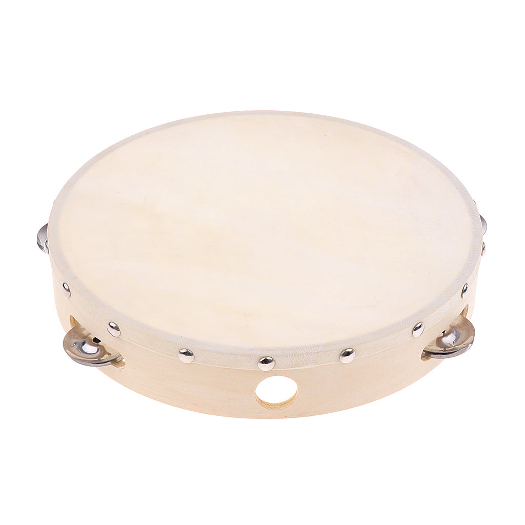 Tambourine Hand Drum Orff Percussion Toys for Children Gift 10 inch