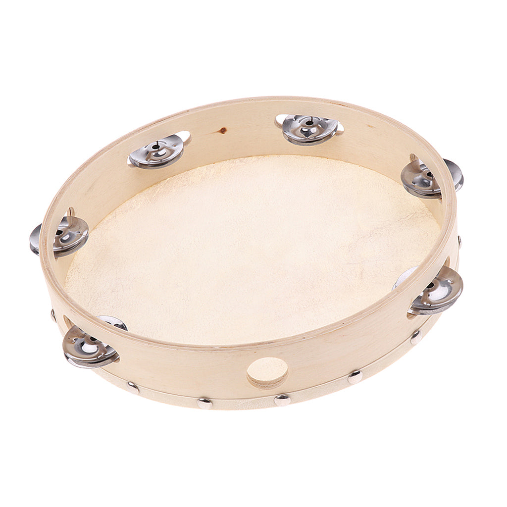 Tambourine Hand Drum Orff Percussion Toys for Children Gift 10 inch