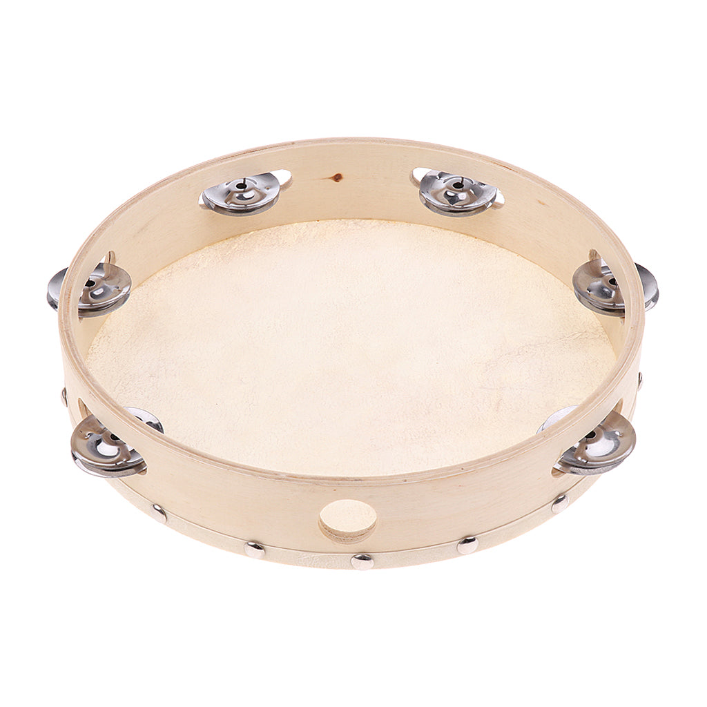 Tambourine Hand Drum Orff Percussion Toys for Children Gift 10 inch