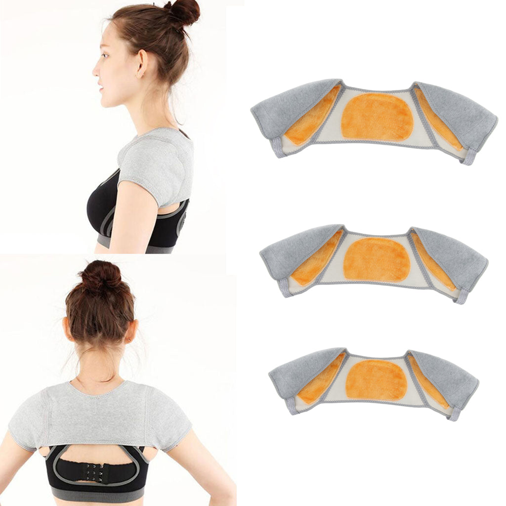Winter Warm Double Shoulder Support Brace Protector Shoulder Guard Wrap M