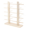 Wood Sunglasses Eyeglass Rack Display Stand Holder Double Lines for 10 Pairs