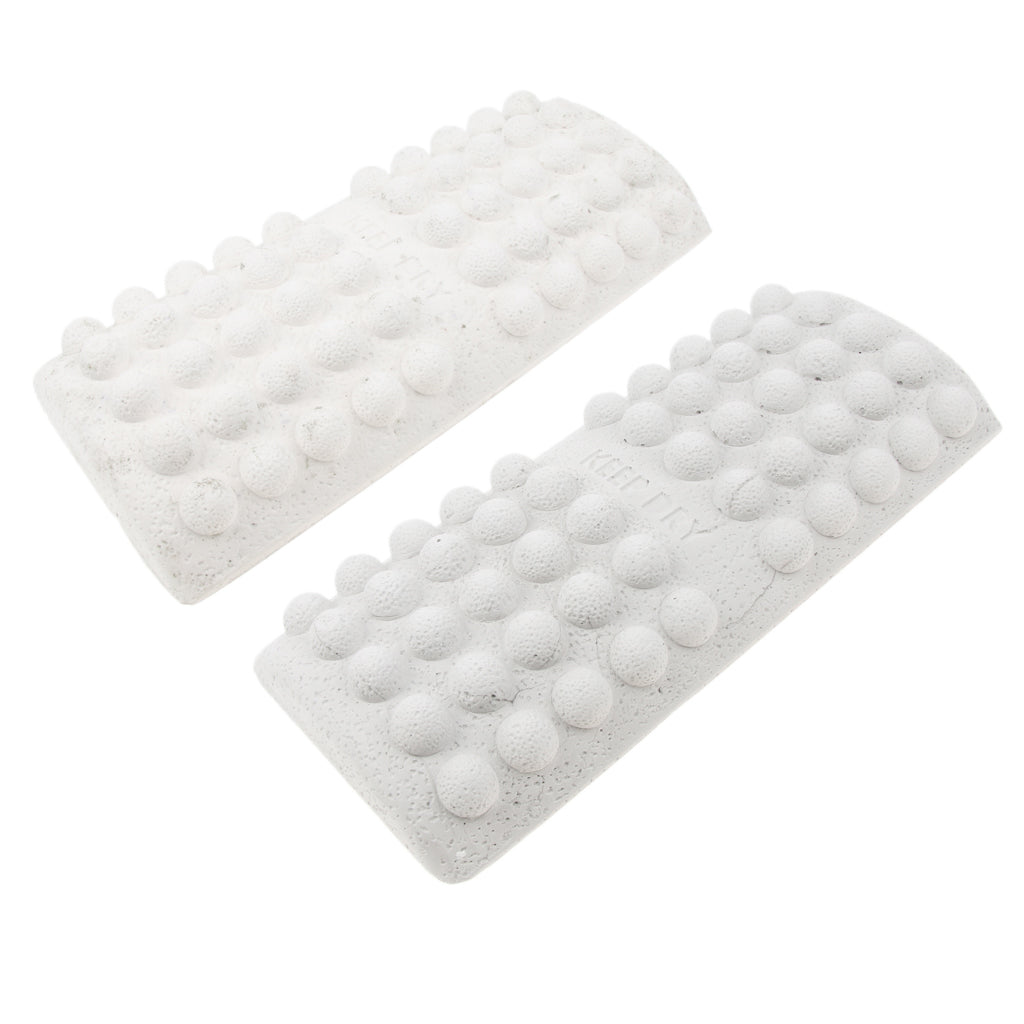 Acupressure Foot Mat Reflexology Walking Massage Pad for Pain Relief White