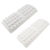 Acupressure Foot Mat Reflexology Walking Massage Pad for Pain Relief White