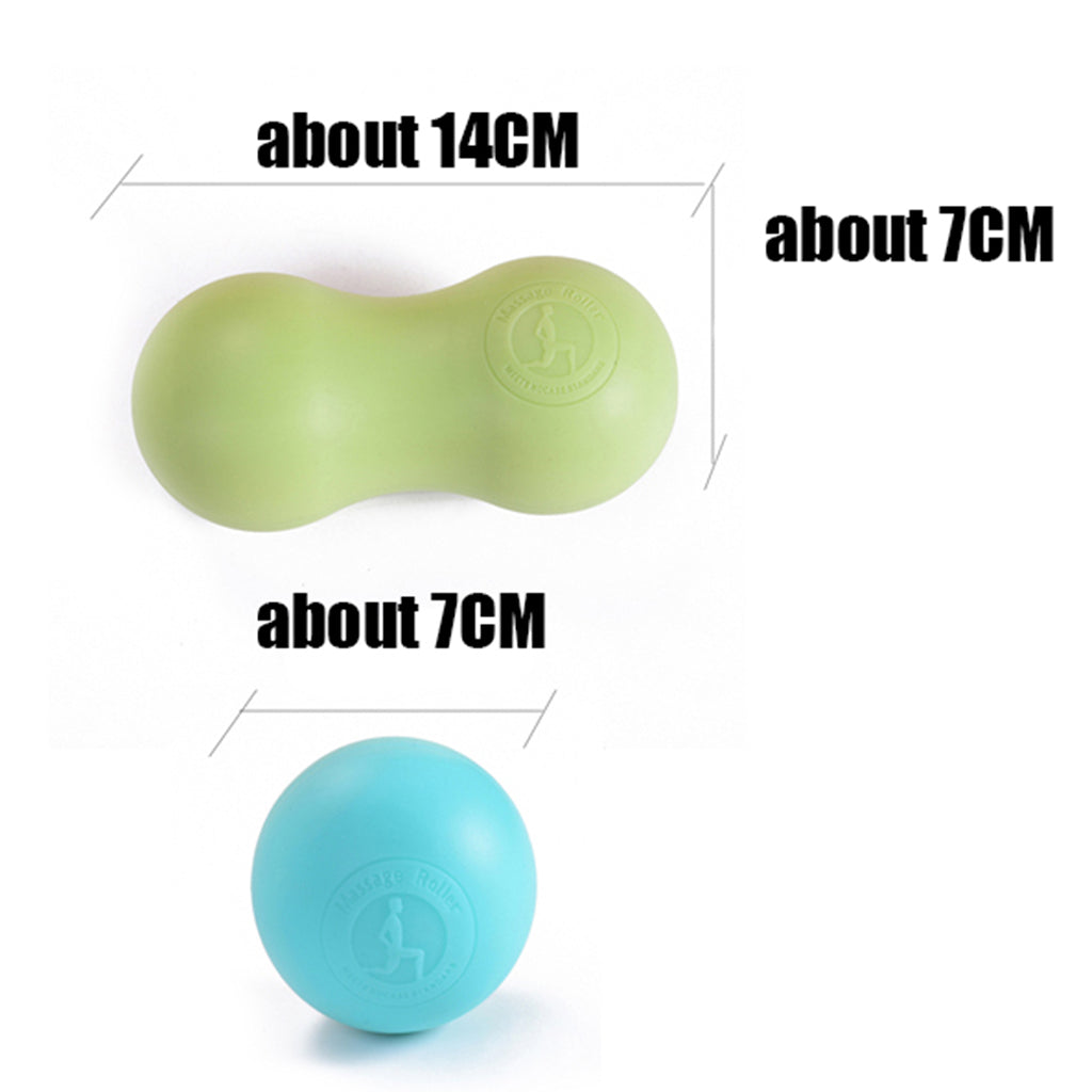 Peanut Massage Ball Foot Body Trigger Point Stress Relief Massager Green