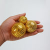 3 Pieces Magnetic Spiky Roller Acupressure Massage Ball Relief Pain Gold