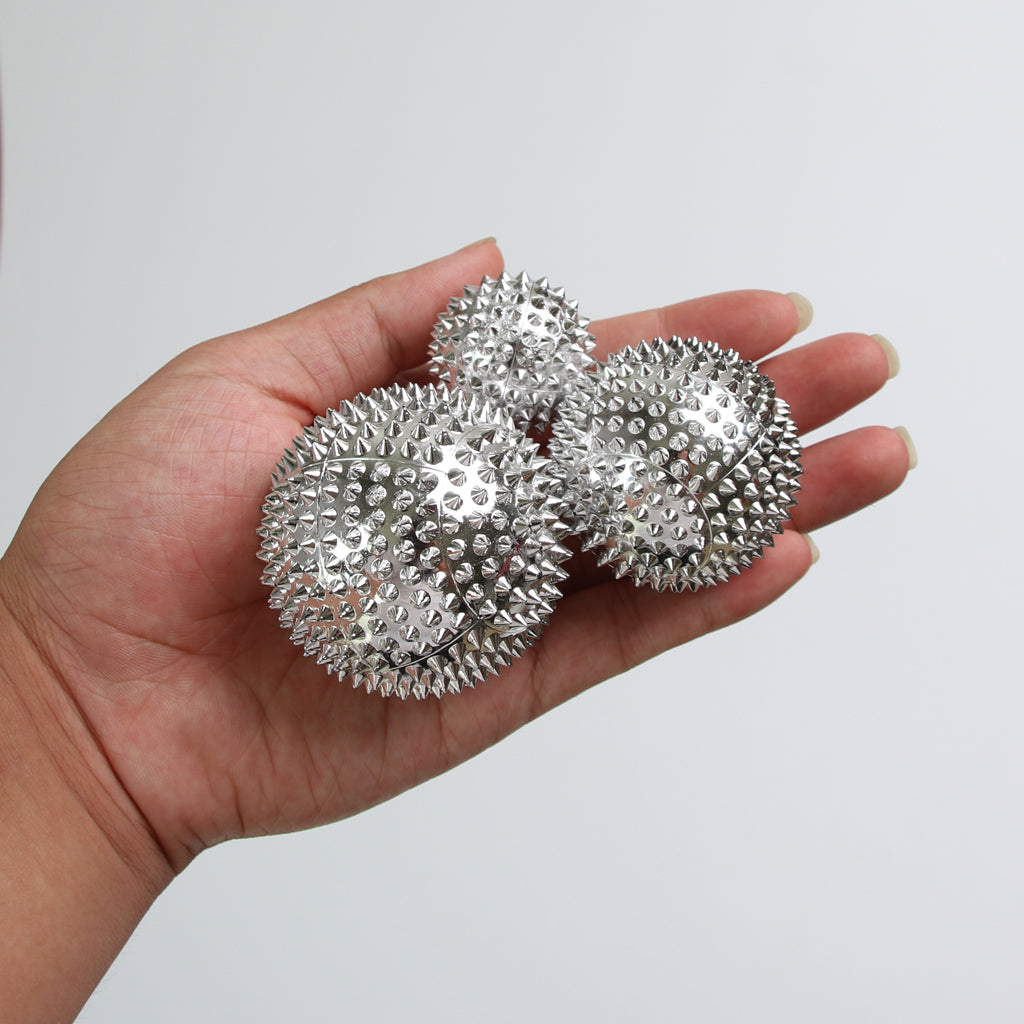 3 Pieces Magnetic Spiky Roller Acupressure Massage Ball Relief Pain Sliver