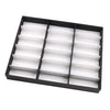 18 Slots Eyeglass Sunglasses Display Stand Box Organizer Holder Case White