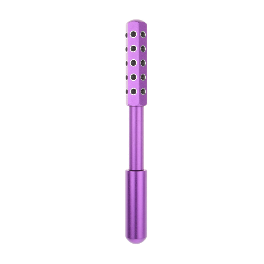 Face Chin Neck Lifting Tightening Face Massage Roller Stick Tool Purple