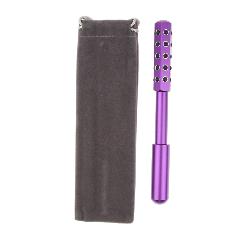 Face Chin Neck Lifting Tightening Face Massage Roller Stick Tool Purple