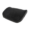 Memory Foam Lumbar Back Support Seat Cushion Travel Pillow for Chair Black