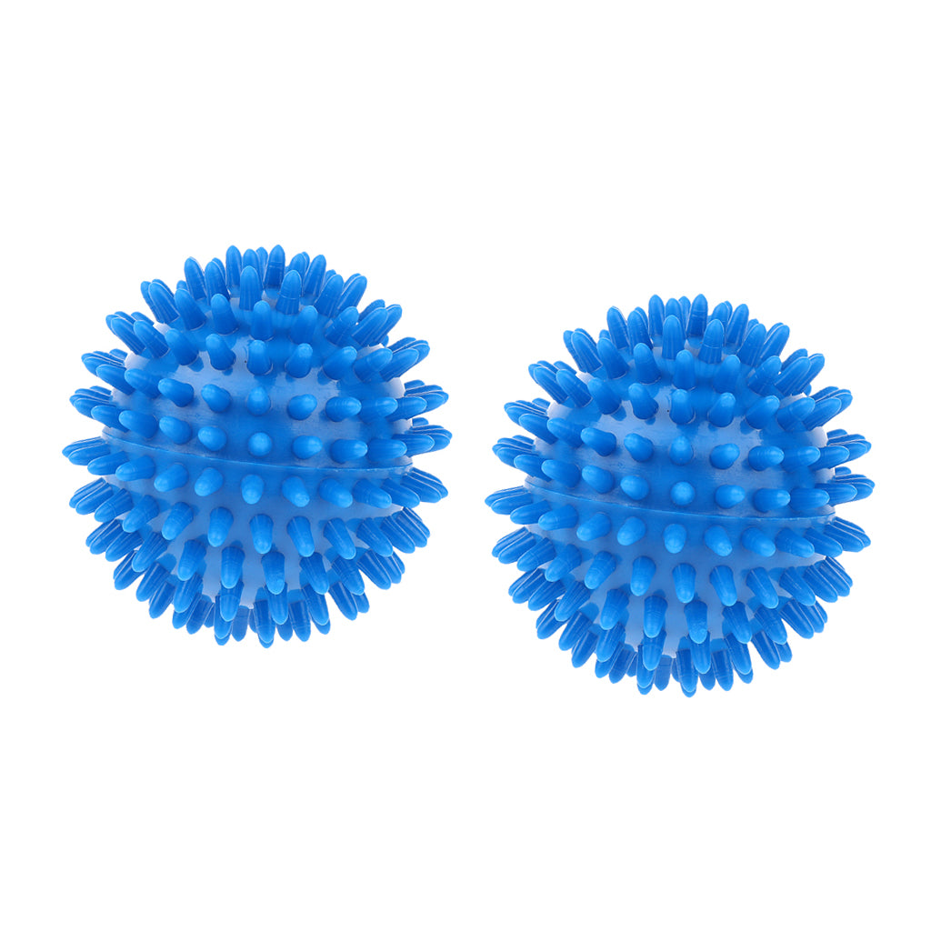 2 Pieces Spiky Trigger Point Acupuncture Deep Tissue Massage Balls Blue